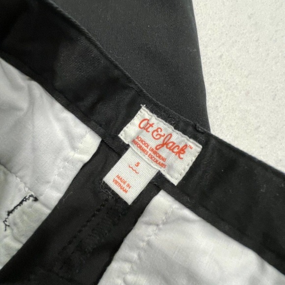 Cat & Jack Kids Boys School Uniform Pants 5 Black Straight Leg Adjustable Waist - Picture 3 of 8